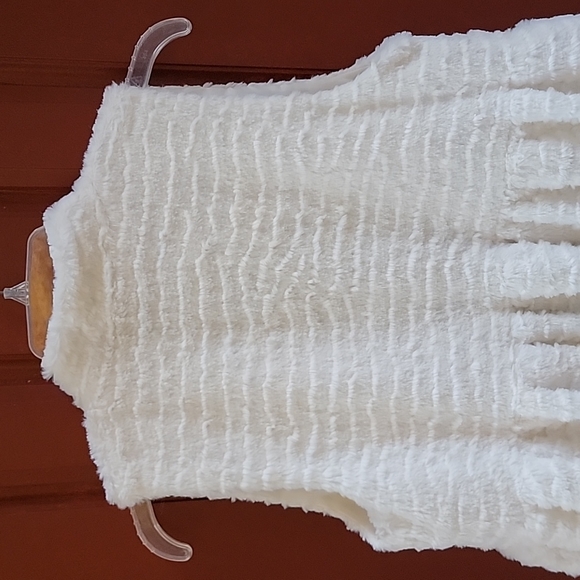 Wonder Nation White Soft Fleece Vest XL 14/16 - Picture 8 of 11